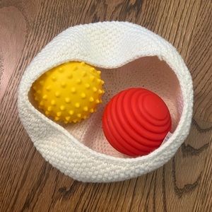 Month Kids Sensory Learning play Tactile Ball set with bag